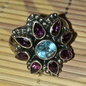 Vintage Nicky Butler gemstone ring